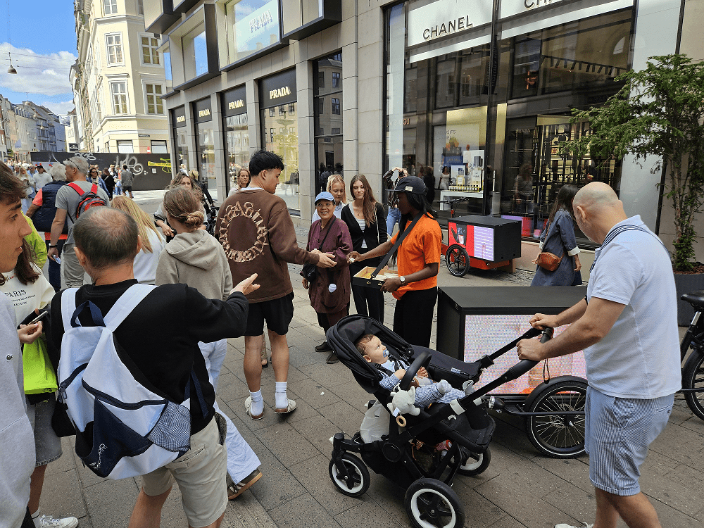 LED-ladcykel kampagne i København